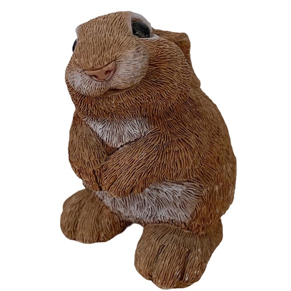 VTG 198os Stone Critter Don James bunny rabbit
